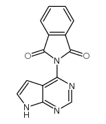 2-(7H-PYRROLO[2,3-D]PYRIMIDIN-4-YL)ISOINDOLINE-1,3-DIONE structure