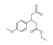 ethyl 3-(4-methoxyphenyl)-4-nitrobutanoate Structure