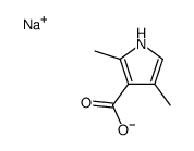 sodium 2,4-dimethyl-1H-pyrrole-3-carboxylate结构式