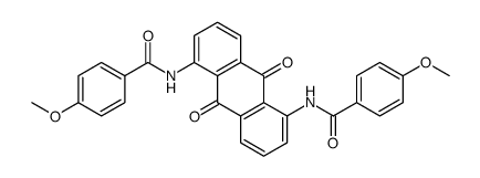 N,N'-(9,10-dihydro-9,10-dioxoanthracene-1,5-diyl)bis[4-methoxybenzamide] picture