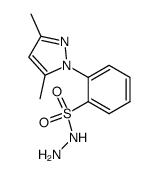 2-(3,5-dimethylpyrazol-1-yl)phenylsulphonylhydrazide结构式