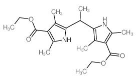 1H-Pyrrole-3-carboxylic acid, 5,5-ethylidenebis[2,4-dimethyl-, diethyl ester Structure