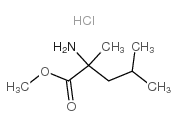 DL-alpha-Methylleucine methyl ester hydrochloride结构式