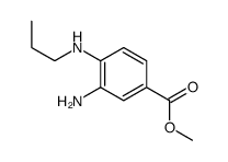 Benzoic acid, 3-amino-4-(propylamino)-, methyl ester (9CI)结构式