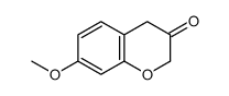 7-甲氧基苯并二氢吡喃-3-酮结构式