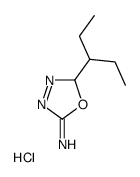 (2-pentan-3-yl-2H-1,3,4-oxadiazol-5-ylidene)azanium,chloride Structure