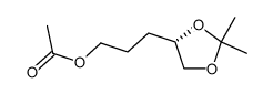 1,3-Dioxolane-4-propanol,2,2-dimethyl-,acetate,(4S)-(9CI) Structure