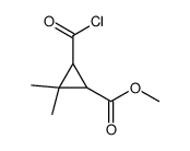 Cyclopropanecarboxylic acid, 3-(chlorocarbonyl)-2,2-dimethyl-, methyl ester (9CI) Structure