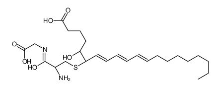 (5S,7E,9E,11Z)-6-[(2R)-2-amino-3-(carboxymethylamino)-3-oxopropyl]sulfanyl-5-hydroxyicosa-7,9,11-trienoic acid结构式