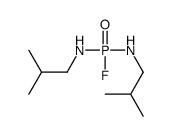 N-[fluoro-(2-methylpropylamino)phosphoryl]-2-methylpropan-1-amine结构式