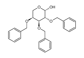 2,3,4-tri-o-benzyl-beta-l-arabinopyranose structure