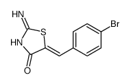 2-amino-5-[(4-bromophenyl)methylidene]-1,3-thiazol-4-one Structure