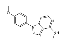 3-(4-methoxyphenyl)-N-methylimidazo[1,2-a]pyrazin-8-amine结构式