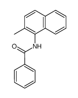 N-benzoyl-1-amino-2-methylnaphthalene结构式