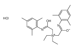 diethyl-bis[2-oxo-2-(2,4,6-trimethylanilino)ethyl]azanium,chloride Structure