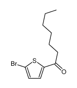1-(5-bromothiophen-2-yl)heptan-1-one结构式