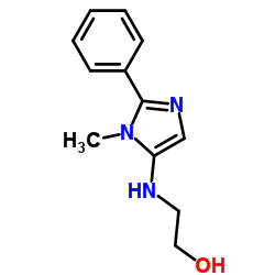 Ethanol, 2-[(1-methyl-2-phenyl-1H-imidazol-5-yl)amino]- (9CI) structure