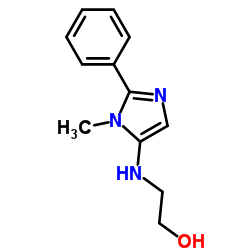 Ethanol, 2-[(1-methyl-2-phenyl-1H-imidazol-5-yl)amino]- (9CI) Structure