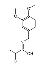 2-chloro-N-[(3,4-dimethoxyphenyl)methyl]propanamide结构式