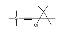 2-(1-chloro-2,2,3,3-tetramethylcyclopropyl)ethynyl-trimethylsilane结构式