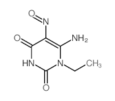 2,4(1H,3H)-Pyrimidinedione, 6-amino-1-ethyl-5-nitroso-结构式