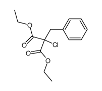 2-benzyl-2-chloromalonic acid diethyl ester结构式