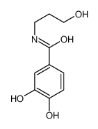 3,4-dihydroxy-N-(3-hydroxypropyl)benzamide Structure