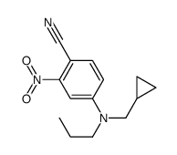 4-[(环丙基甲基)丙基氨基]-2-硝基苯甲腈结构式
