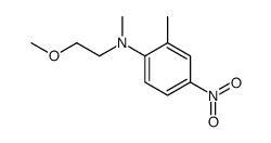 Benzenamine, N-(2-methoxyethyl)-N,2-dimethyl-4-nitro- (9CI)结构式