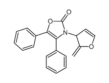 3-(2-methylidene-3H-furan-3-yl)-4,5-diphenyl-1,3-oxazol-2-one Structure