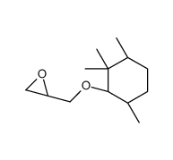 2-[[(1R,3S,6S)-2,2,3,6-tetramethylcyclohexyl]oxymethyl]oxirane结构式
