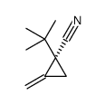 (1S)-1-tert-butyl-2-methylidenecyclopropane-1-carbonitrile结构式