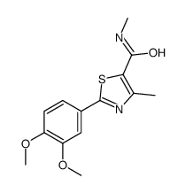 2-(3,4-dimethoxyphenyl)-N,4-dimethyl-1,3-thiazole-5-carboxamide结构式