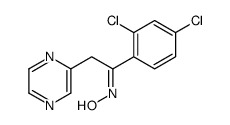 N-[1-(2,4-dichlorophenyl)-2-pyrazin-2-ylethylidene]hydroxylamine Structure