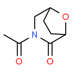 8-Oxa-3-azabicyclo[3.2.1]octan-2-one, 3-acetyl- (9CI)结构式