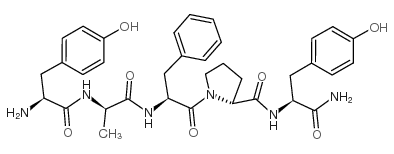 (D-Ala2,D-Pro4,Tyr5)-beta-Casomorphin (1-5) Amide structure