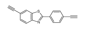 6-ethynyl-2-(4-ethynylphenyl)-1,3-benzothiazole Structure