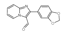 2-苯并[1,3]二氧代-5-咪唑并[1,2-a]吡啶-3-甲醛结构式