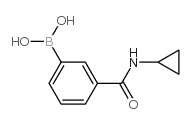 3-环丙氨基羰基苯硼酸结构式