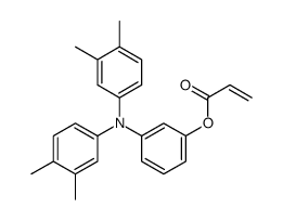 [3-(N-(3,4-dimethylphenyl)-3,4-dimethylanilino)phenyl] prop-2-enoate Structure