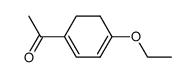 1-(4-ethoxy-cyclohexa-1,3-dienyl)-ethanone结构式