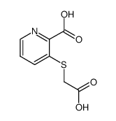 3-carboxymethylsulfanyl-pyridine-2-carboxylic acid结构式