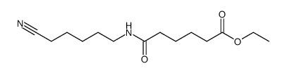 N-(5-cyano-pentyl)-adipamic acid ethyl ester Structure