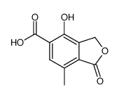 4-hydroxy-7-methyl-1-oxo-phthalan-5-carboxylic acid结构式