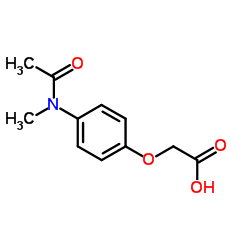 {4-[Acetyl(methyl)amino]phenoxy}acetic acid结构式