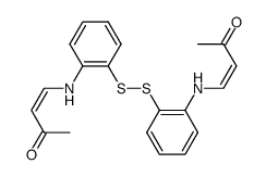 N,N'-bis-(β-acetylvinyl)-2,2'-dithiodianiline结构式