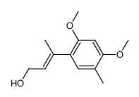 3-(2,4-dimethoxy-5-methylphenyl)but-2-en-1-ol结构式