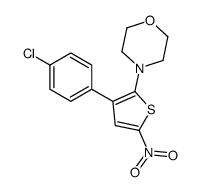 4-[3-(4-chlorophenyl)-5-nitrothiophen-2-yl]morpholine结构式