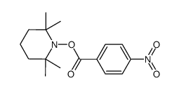 4-nitro benzoic acid 2,2,6,6-tetramethyl-piperidin-1-yl ester结构式