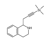 1-(3-(trimethylsilyl)prop-2-yn-1-yl)-1,2,3,4-tetrahydroisoquinoline结构式